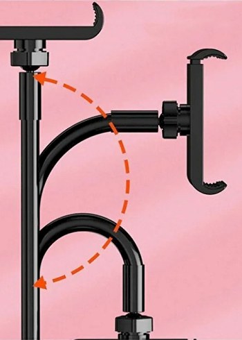 360 DERECE OYNAR MASAÜSTÜ AKROBAT TELEFON TUTUCU - Görsel 5