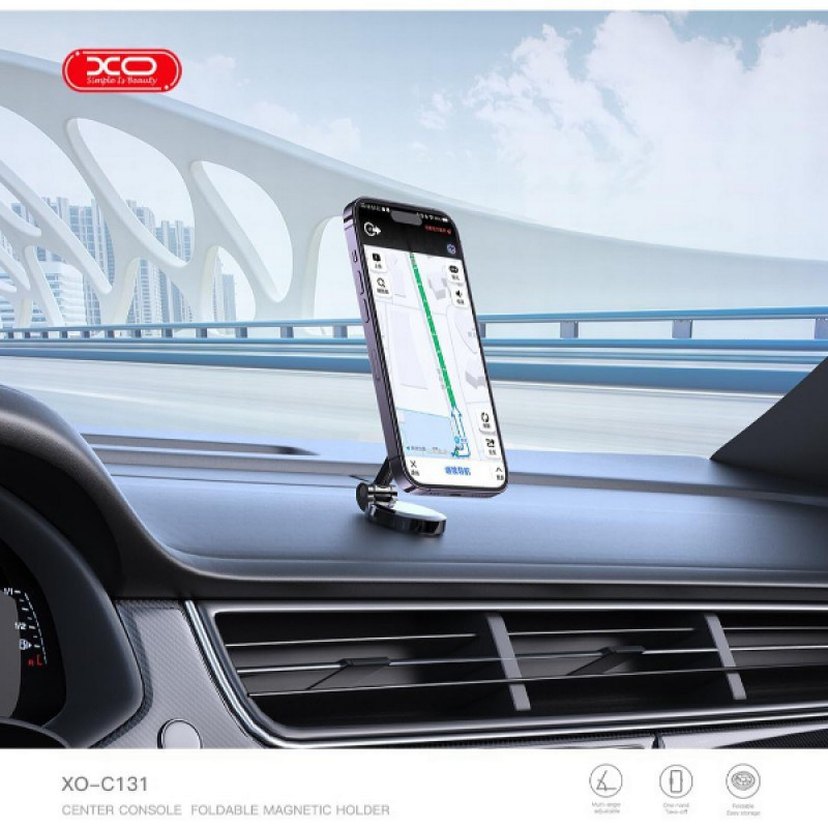 Katlanabilir Manyetik Telefon Tutucu Gri - Görsel 3