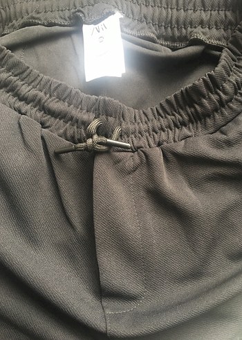 Kadın Siyah Rahat Kesim Kumaş Pantolon - Görsel 7