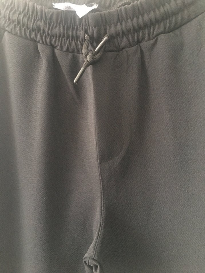 Kadın Siyah Rahat Kesim Kumaş Pantolon - Görsel 4