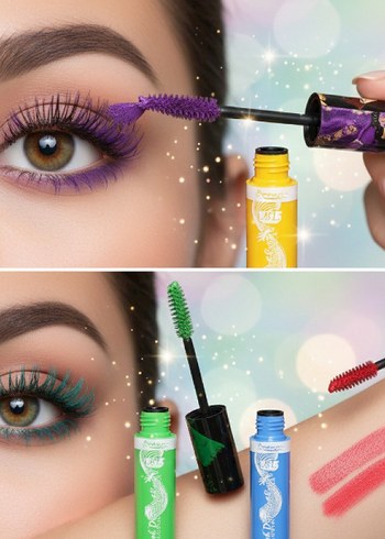 6'LI RENKLİ MASKARA SETİ - Görsel 2