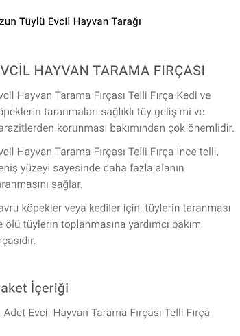 uzun tüylü evcil hayvan tarağı - Görsel 3
