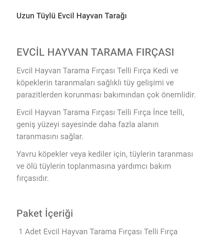 uzun tüylü evcil hayvan tarağı - Görsel 3