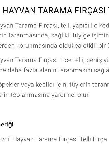 Pembe Saplı Kedi-Köpek Tüy Tarağı - Görsel 6