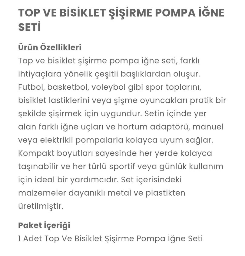 IBICO Renkli Pompa İğne Seti - Görsel 2