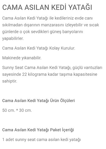 Pencere Kenarı Kedi Yatağı - Görsel 6