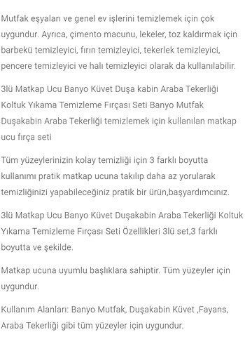 Matkap Ucuna takılan Temizlik Fırçası Seti - Görsel 5