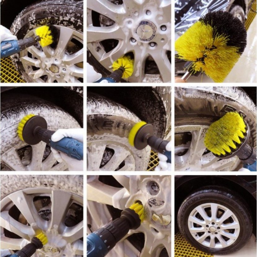 Matkap Ucuna takılan Temizlik Fırçası Seti - Görsel 3