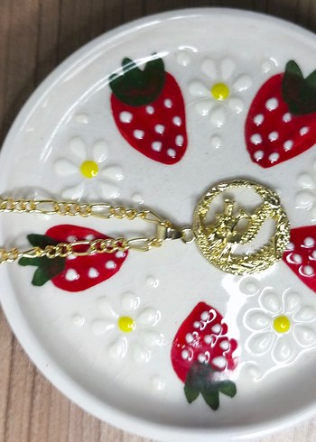Altın Renk Zincir Detaylı Ejderha desenli Bohem Kolye