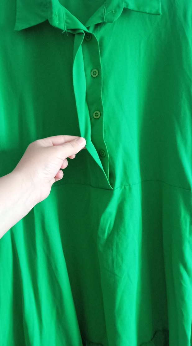 Diger Yeşil Uzun Bohem Elbise - Görsel 2