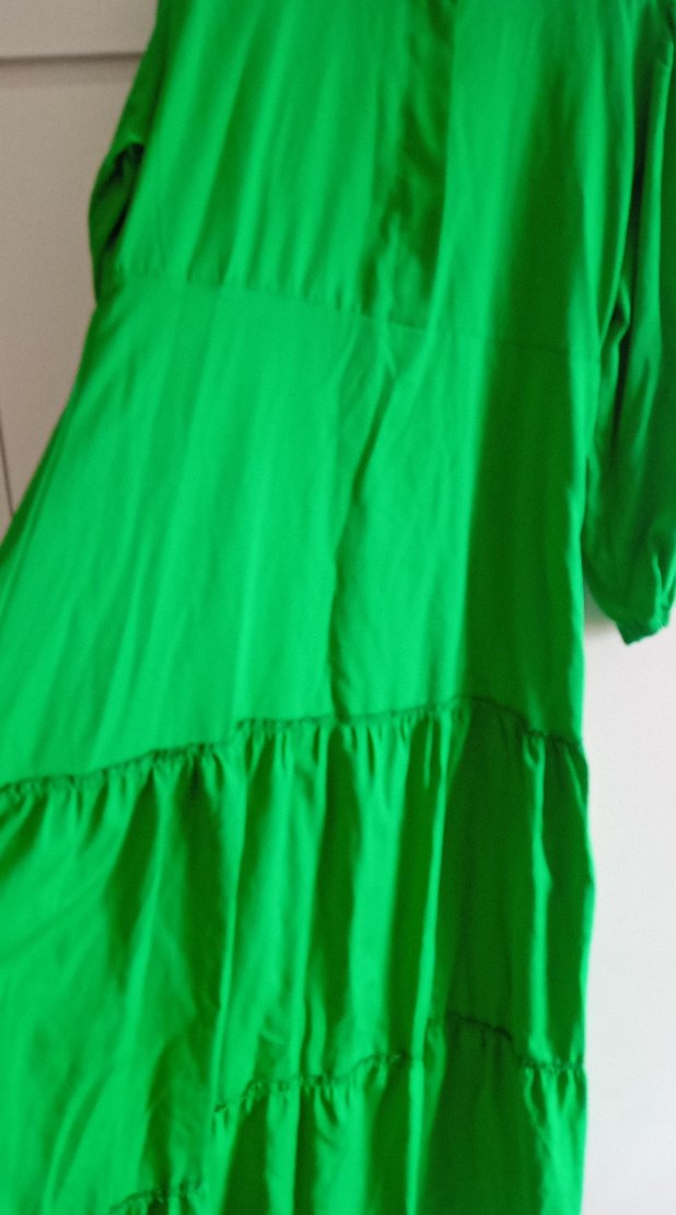 Diger Yeşil Uzun Bohem Elbise - Görsel 3