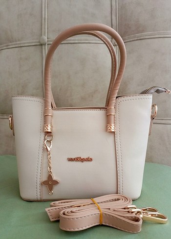 Bej Deri Kadın Çanta - Görsel 4