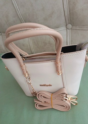 Bej Deri Kadın Çanta - Görsel 3