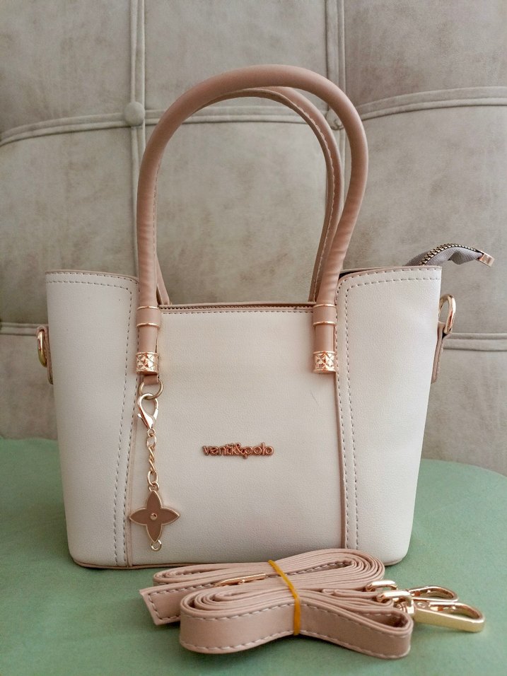 Bej Deri Kadın Çanta - Görsel 4