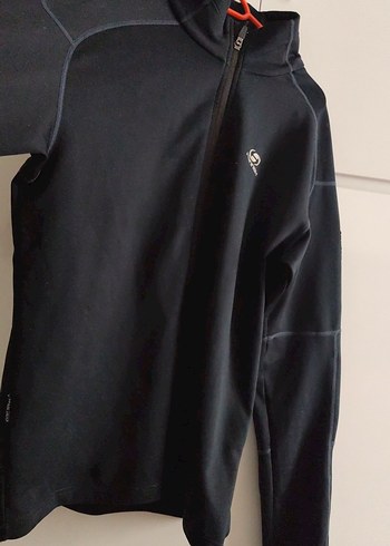 Erkek Siyah Fermuarlı Yüksek Yakalı Sweatshirt - Görsel 2