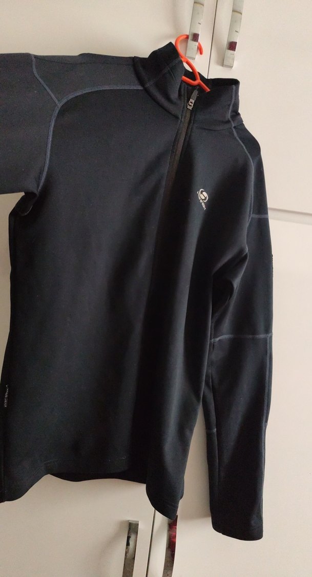 Erkek Siyah Fermuarlı Yüksek Yakalı Sweatshirt - Görsel 2