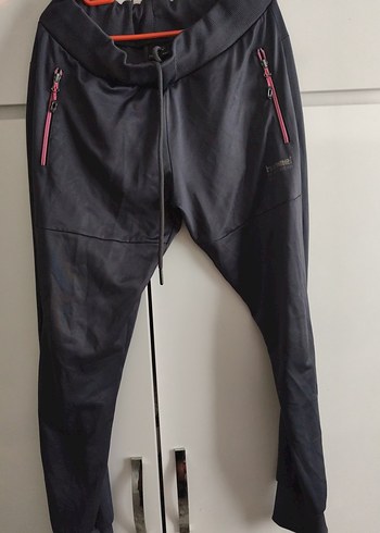 Fermuarlı Gri Kadın Eşofman Altı - Görsel 6