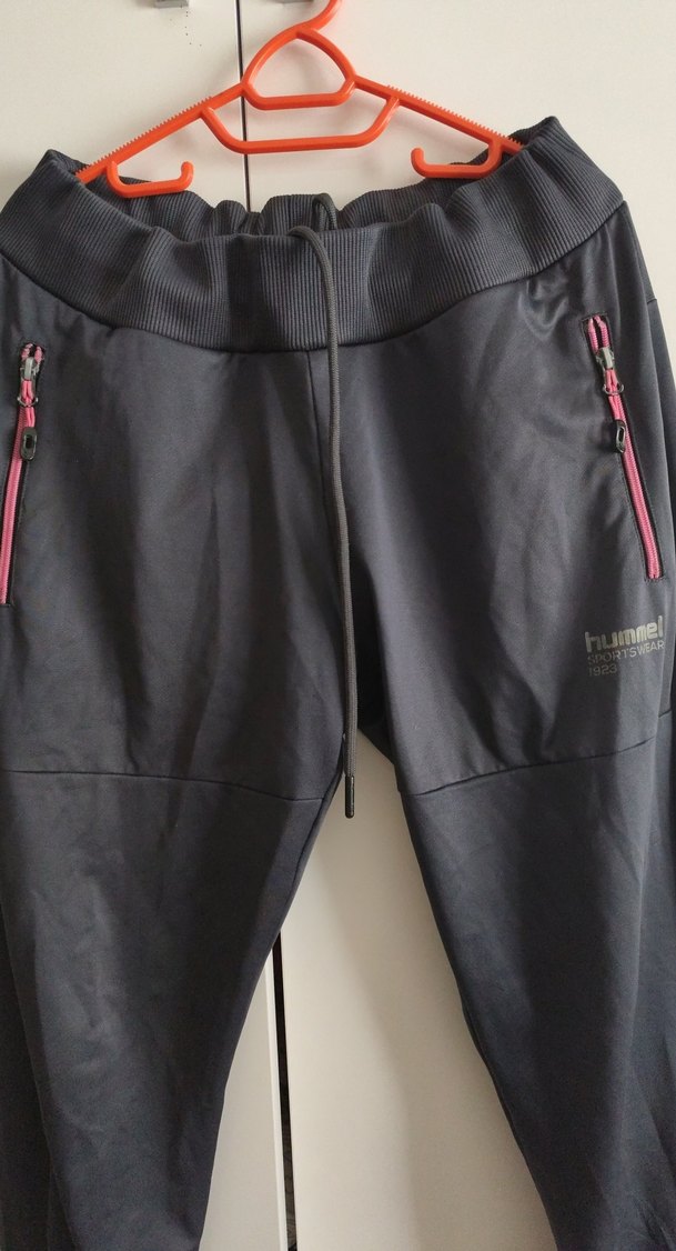 Fermuarlı Gri Kadın Eşofman Altı - Görsel 2