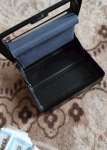 Kompakt Siyah Taşınabilir tütün sigara kutusu - Görsel 5