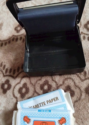 Kompakt Siyah Taşınabilir tütün sigara kutusu - Görsel 4