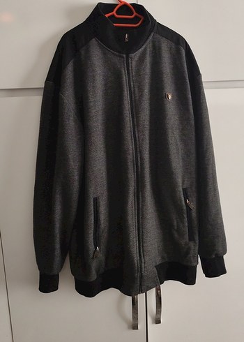 Gri Erkek Fermuarlı Street Wear Polar - Görsel 2