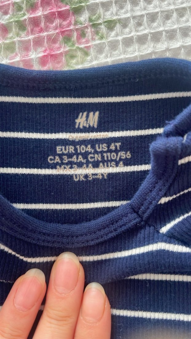 H&M uzun kollu body zıbın 3-4 yaş - Görsel 3