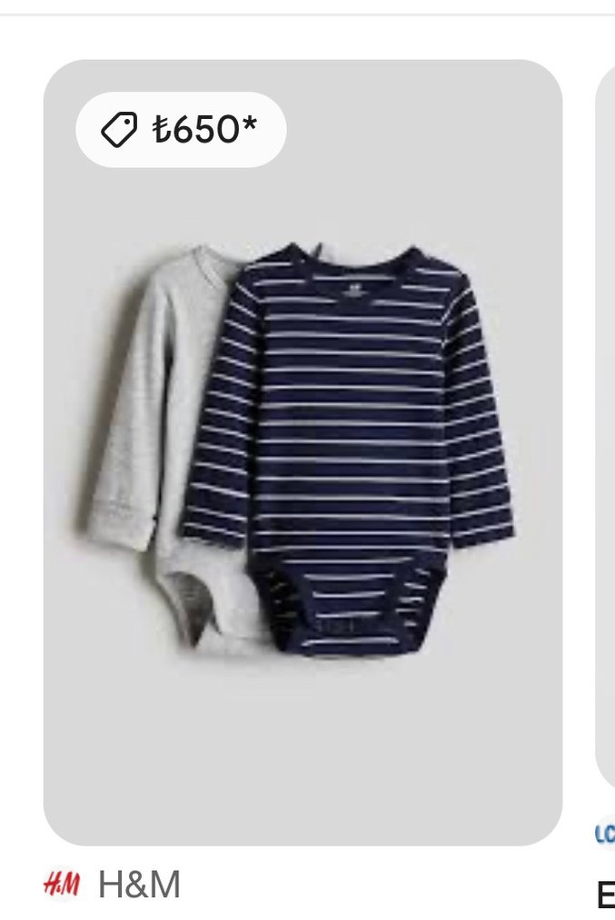 H&M uzun kollu body zıbın 3-4 yaş - Görsel 2