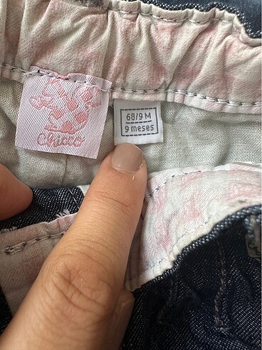 9-12 Ay Beden Kot pantolon kız çocuk