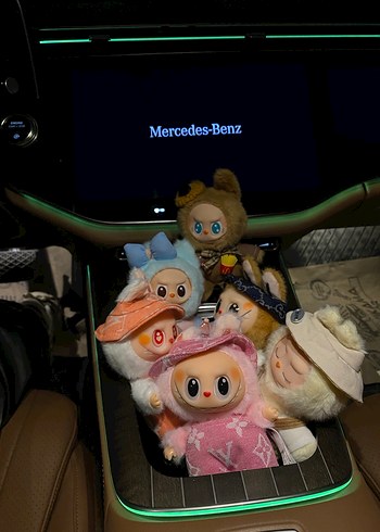 Pembe labubu Peluş Oyuncak Anahtarlık - Görsel 4