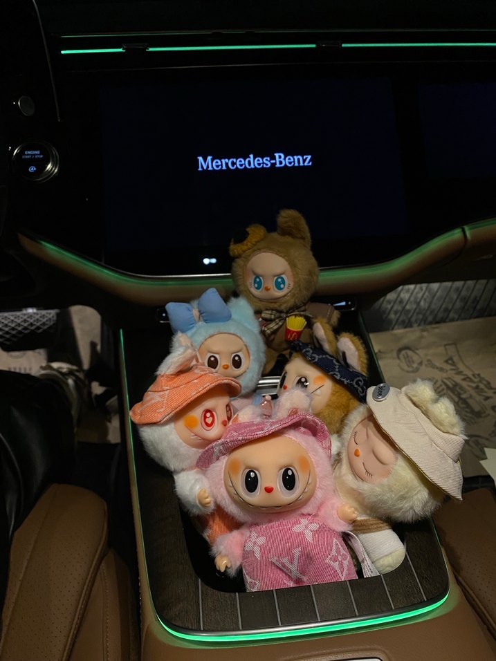 Pembe labubu Peluş Oyuncak Anahtarlık - Görsel 4