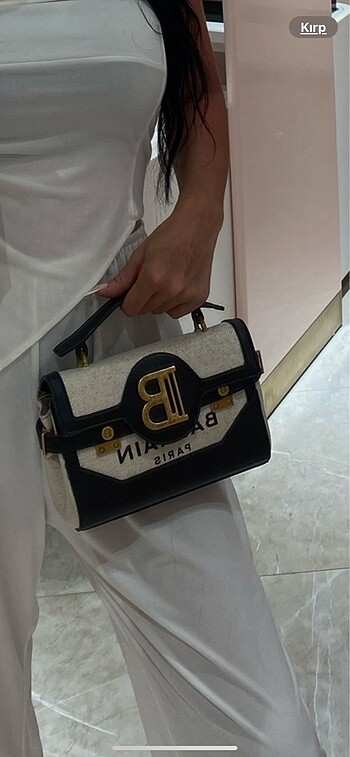 Balmain siyah beyaz çanta