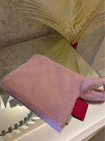 Lc Waikiki Home Pembe peluş barbie portföy çok amaçlı çanta