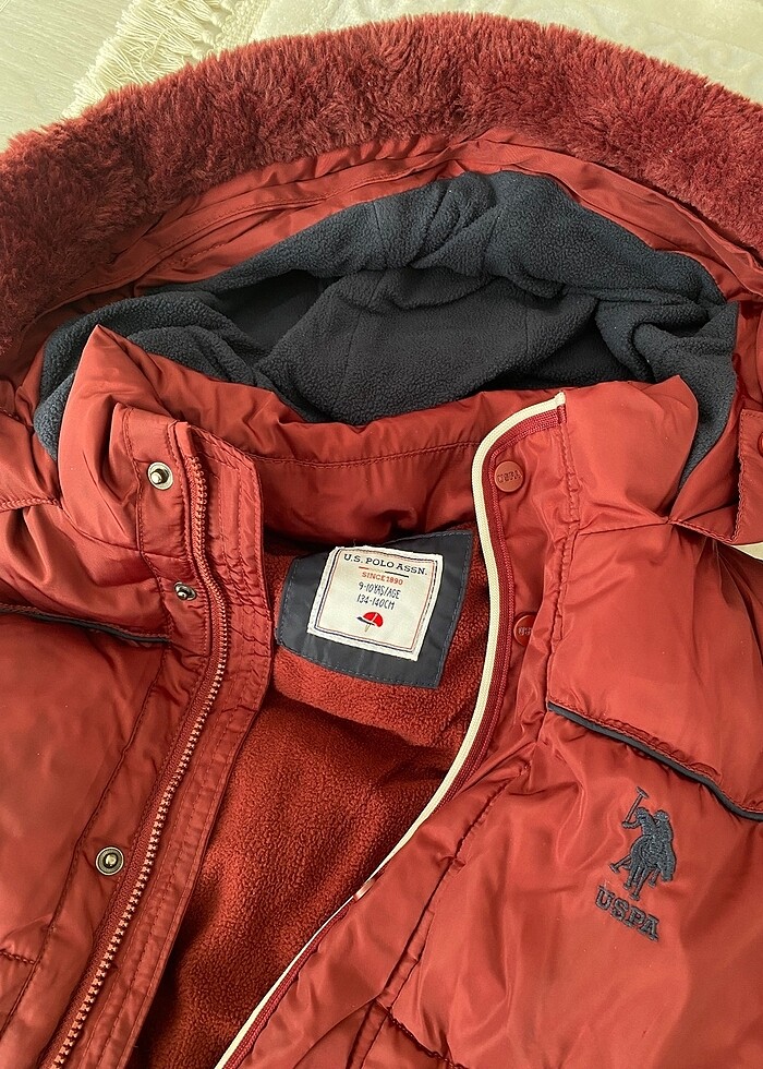 Orjinal polo bordo kaban - Görsel 2