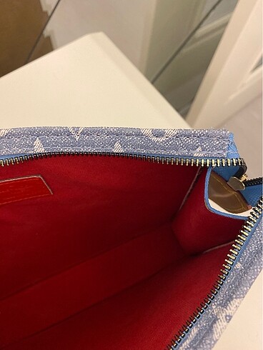  Beden mavi Renk Denim louis porftöy çanta