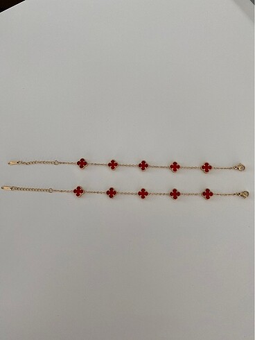 Kırmızı van cleef& arpels bileklik