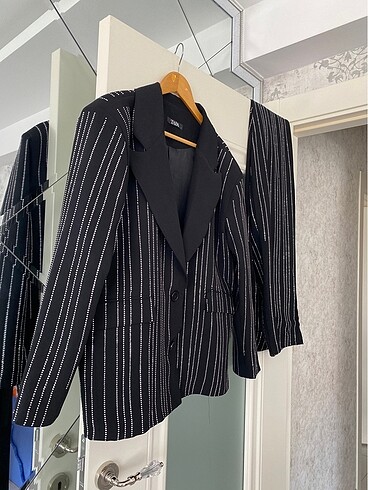 Diğer Taşlı blazer ceket pantolon premium takım
