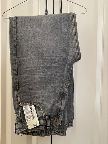 Trendyol & Milla Trendyolmilla gri yüksek bel baggy barrel jeans