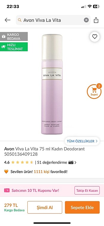 Beden Viva la vita vücut losyonu deorant