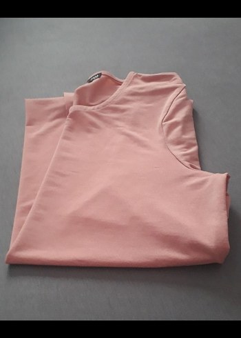 s Beden Zara Pudra Pembe Saten Yüzeyli Bluz, Uzun Kollu