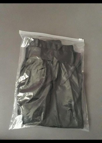 Siyah Deri Kemerli Sigaret Pantolon - Görsel 5