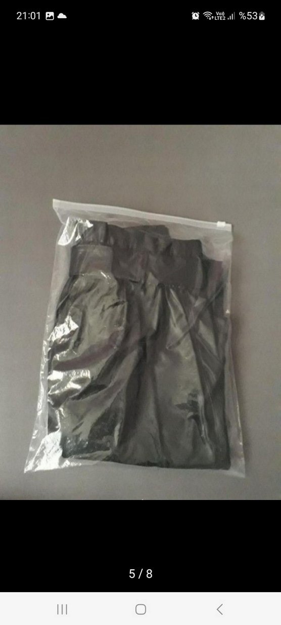 Siyah Deri Kemerli Sigaret Pantolon - Görsel 5