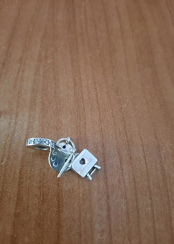 İthal Pembe Paletli  Fotograf Makineli Kadın Charm - Görsel 7