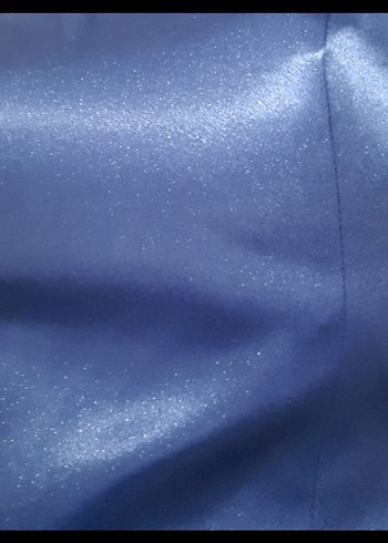 Parlak Lacivert Straplez Mini Elbise - Görsel 4