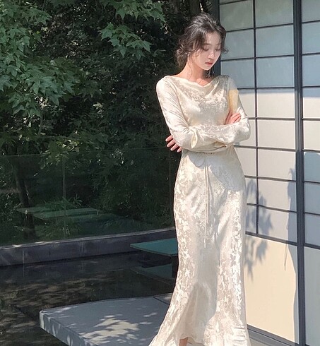 American Vintage Vintage gelin nişan nikah gece elbise