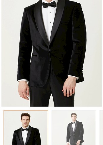 siyah Notch Yaka Erkek Kadife ceket network - Görsel 6