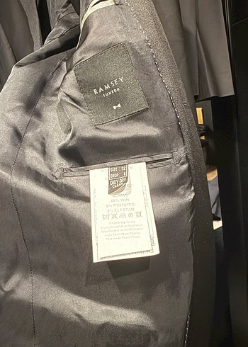 Ramsey siyah Erkek Takım Elbise DAMATLIK Regular Fit - Görsel 2