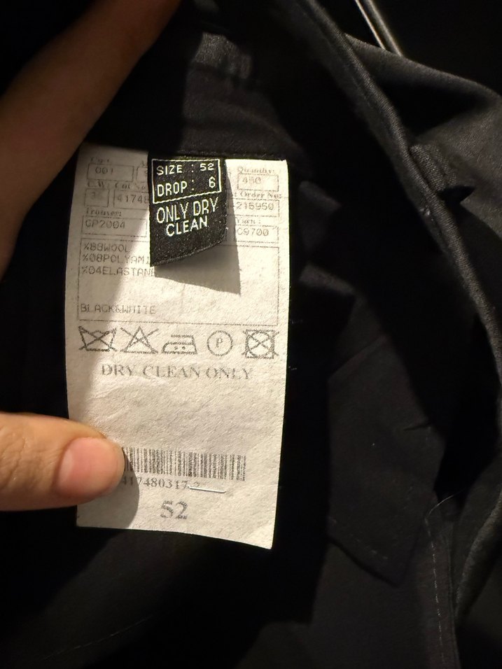 Ramsey siyah Erkek Takım Elbise DAMATLIK Regular Fit - Görsel 5