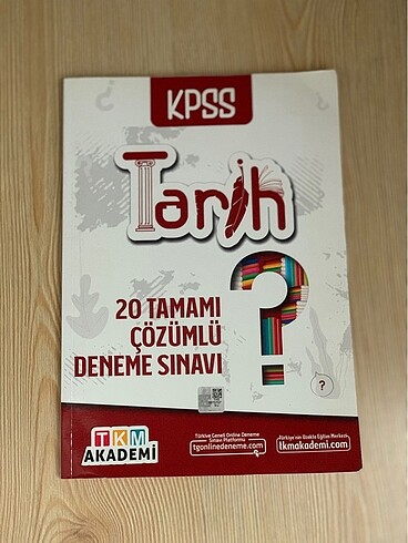 Kpss Tarih çözümlü deneme