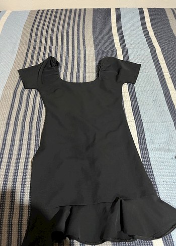 Siyah Mini Elbise - Görsel 4