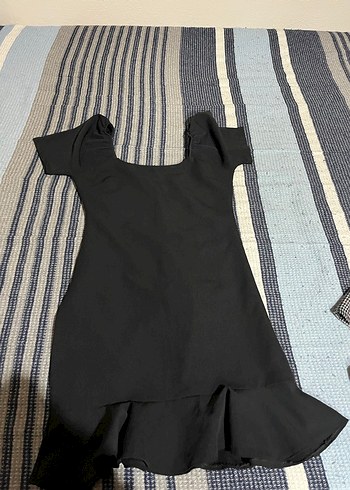 Siyah Mini Elbise - Görsel 2